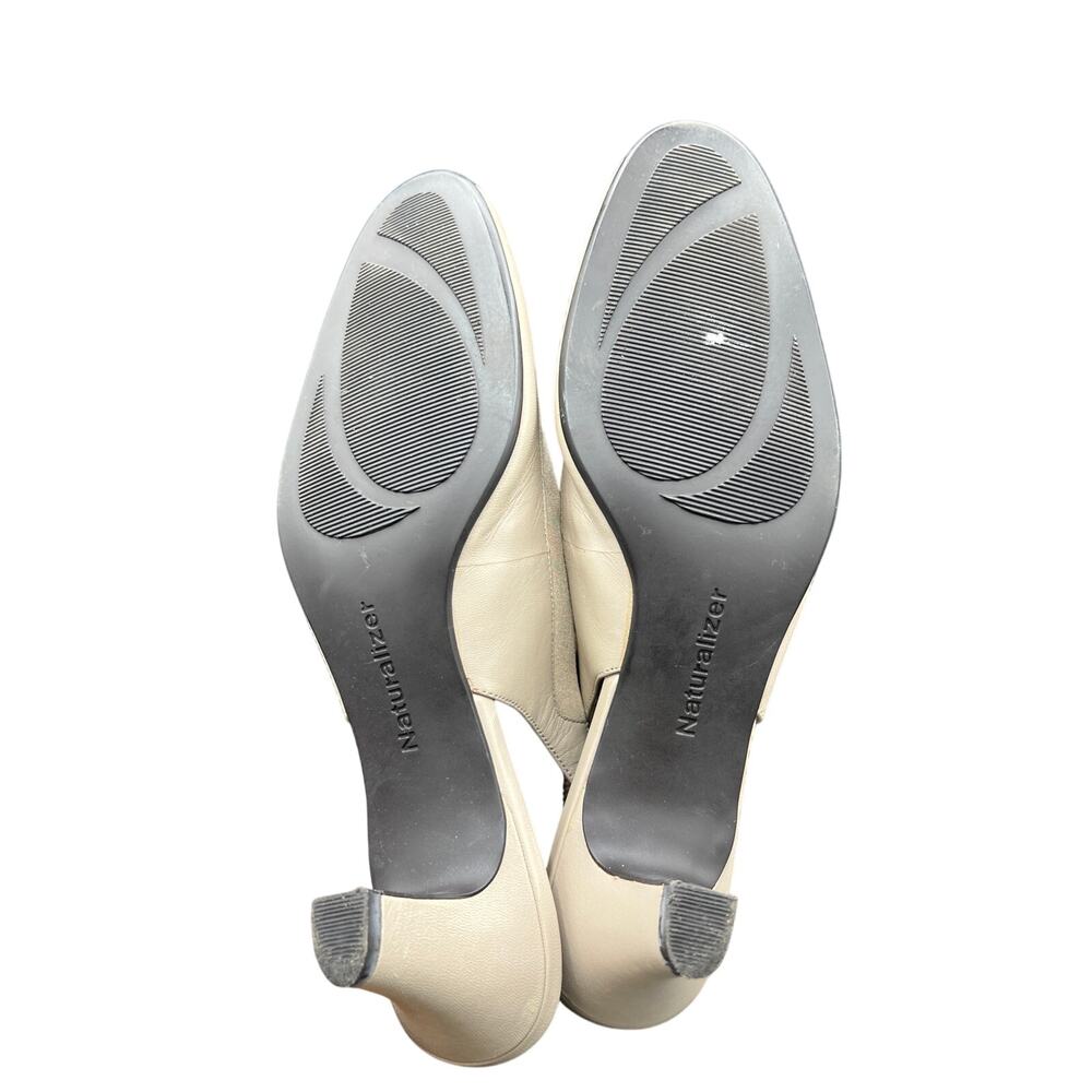 🤍 VTG Naturalizer Beige Slingback Kitten Heels – Size 8M Women’s (See Interior) - Picture 5 of 8